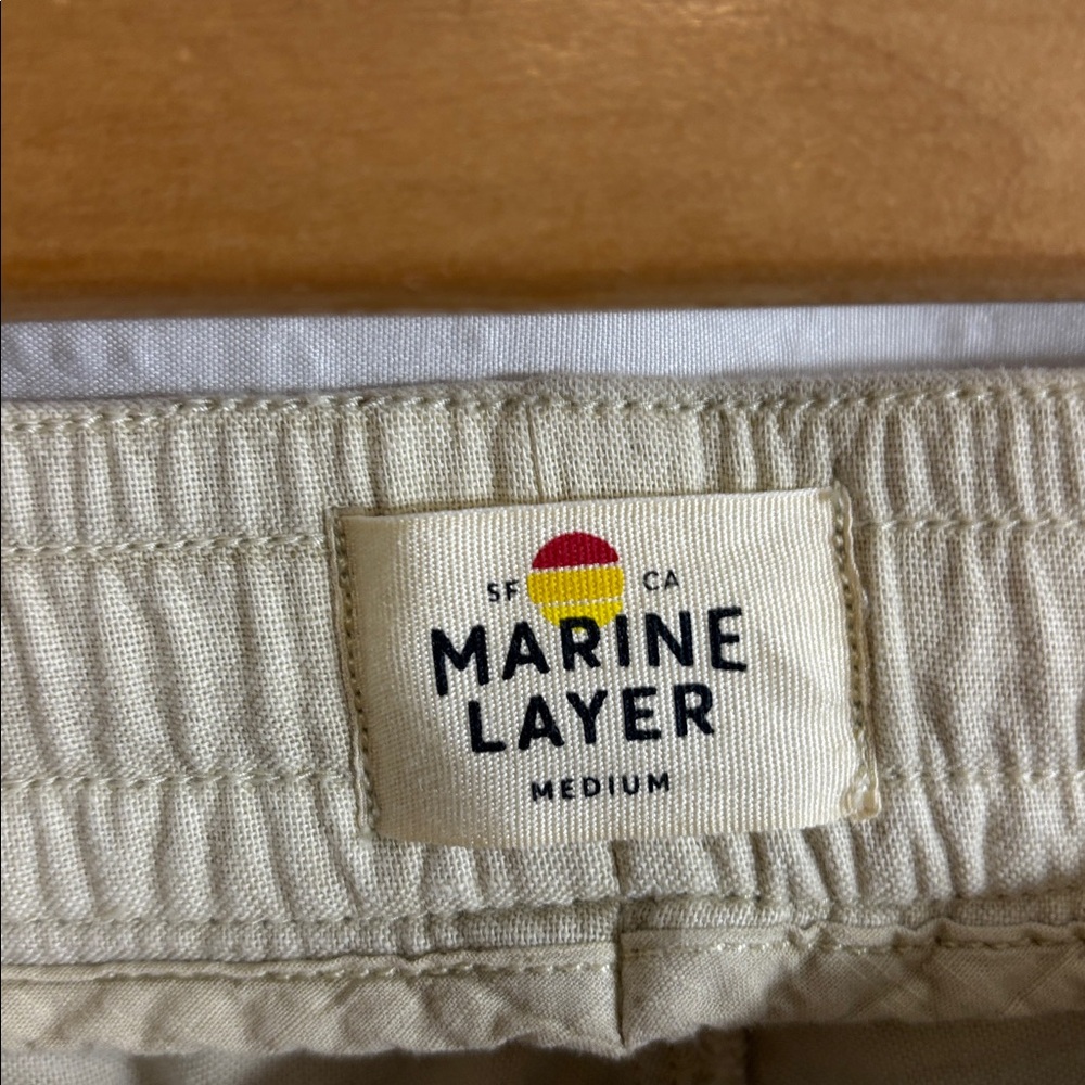 Marine Layer Beige Drawstring Pants - image 6